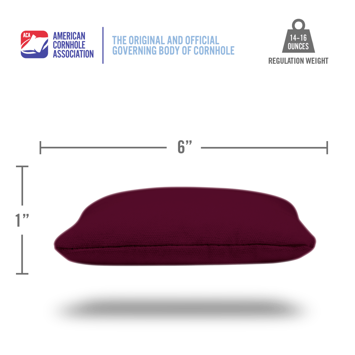 Burgundy Daily 66x Cornhole Bags