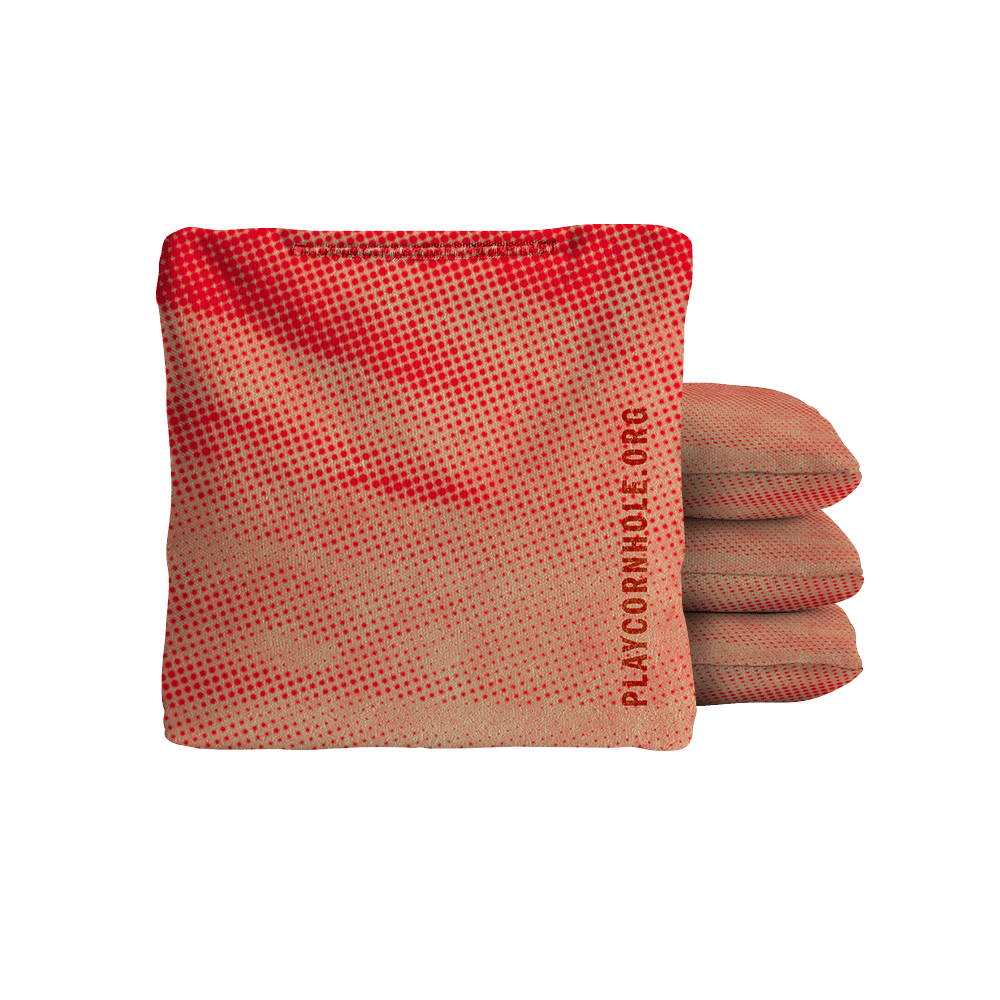 Halftone Horizon Red NXT Dri-Tek Cornhole Bags