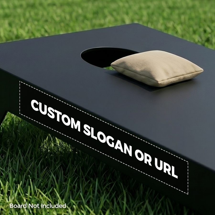 CUSTOM SLOGAN OR URL PER SIDE