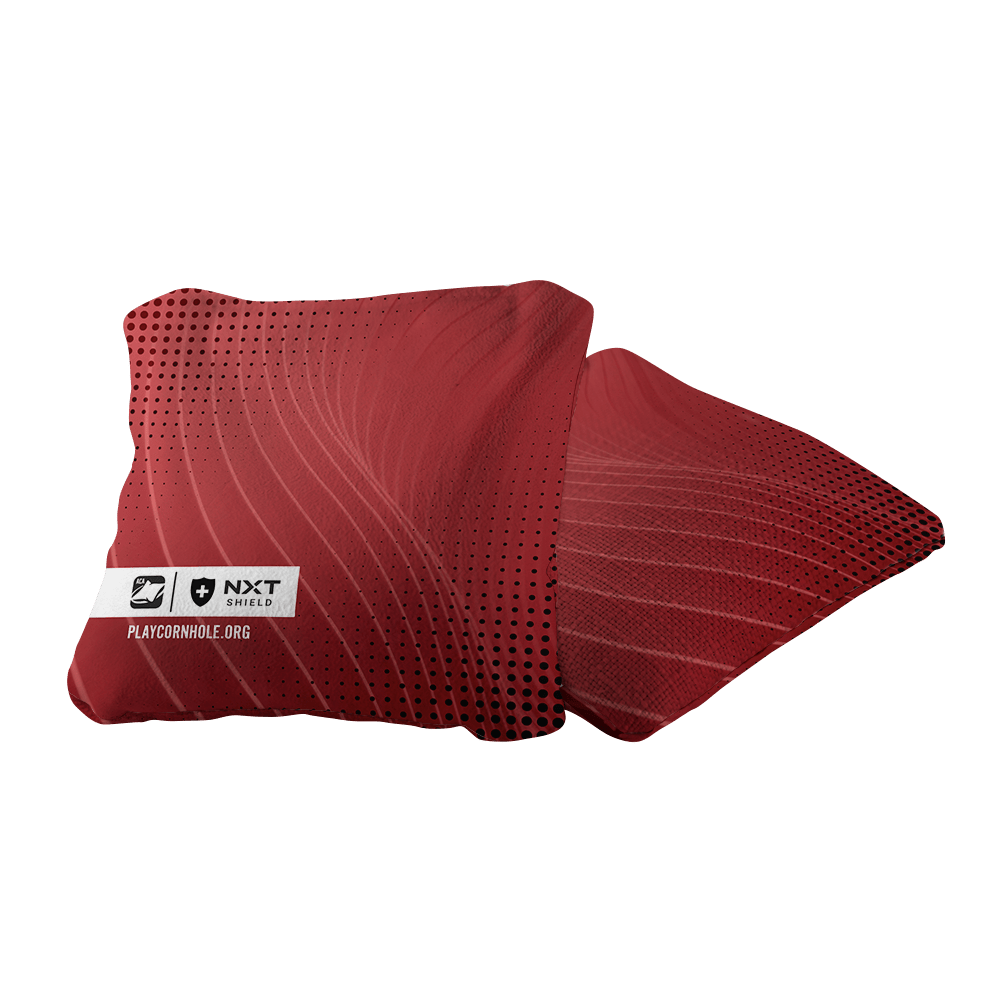 Red NXT Shield Cornhole Bags