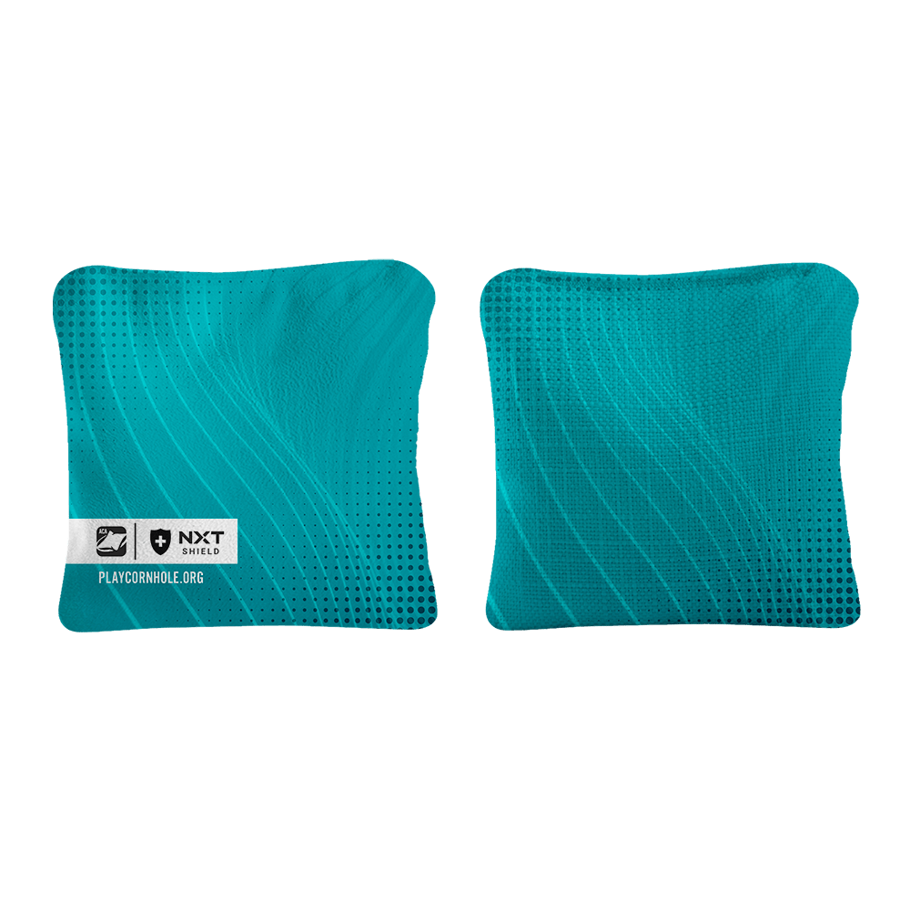 Teal NXT Shield Cornhole Bags
